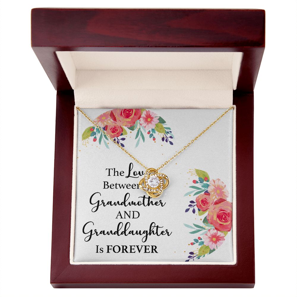 The Love Between a Grandmother and Granddaughter Infinity Knot Necklace-Express Your Love Gifts