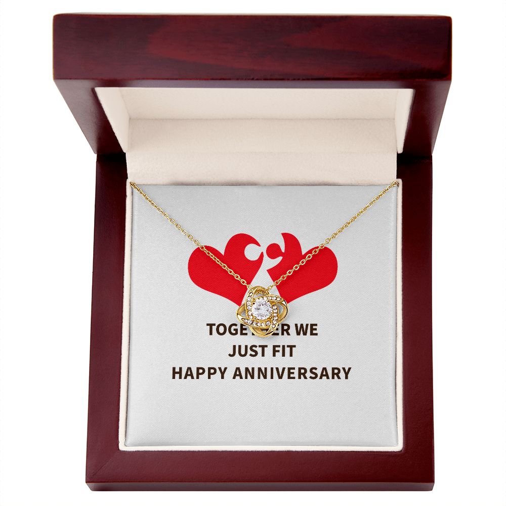 Together We Just Fit Infinity Knot Necklace-Express Your Love Gifts