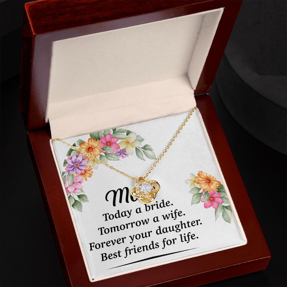 Mom Bestfriend For Life Infinity Knot Necklace-Express Your Love Gifts