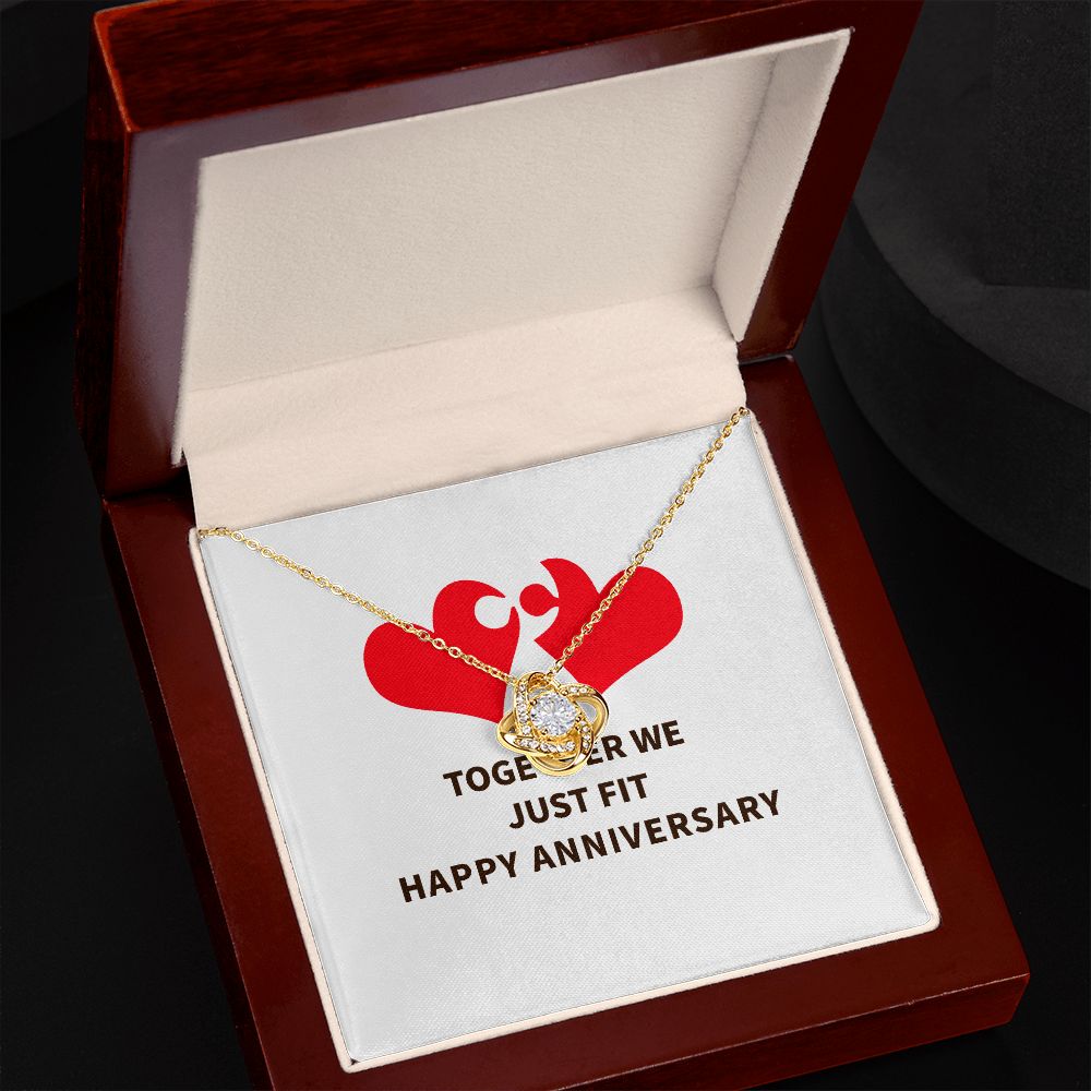 Together We Just Fit Infinity Knot Necklace-Express Your Love Gifts