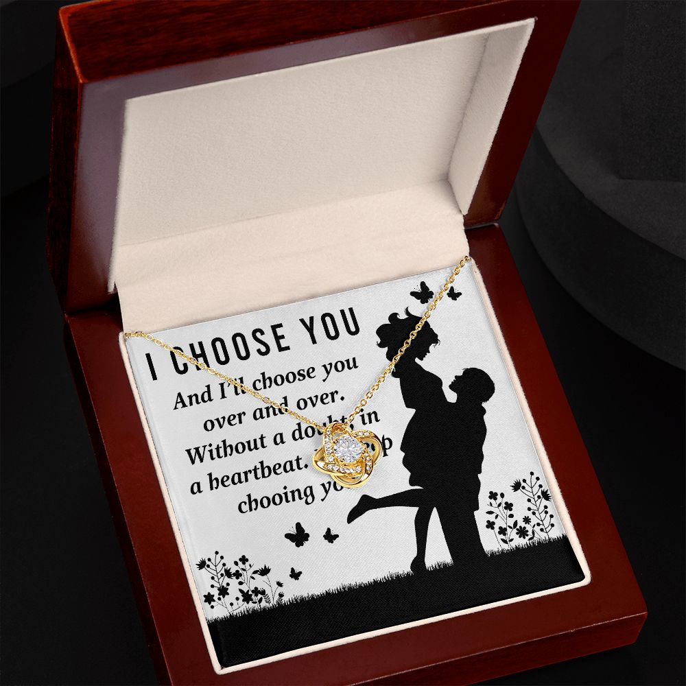 I Choose You Infinity Knot Necklace-Express Your Love Gifts