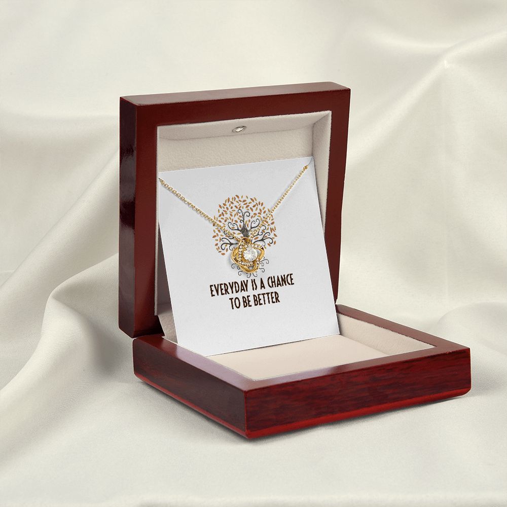Everyday is a Chance Infinity Knot Necklace-Express Your Love Gifts
