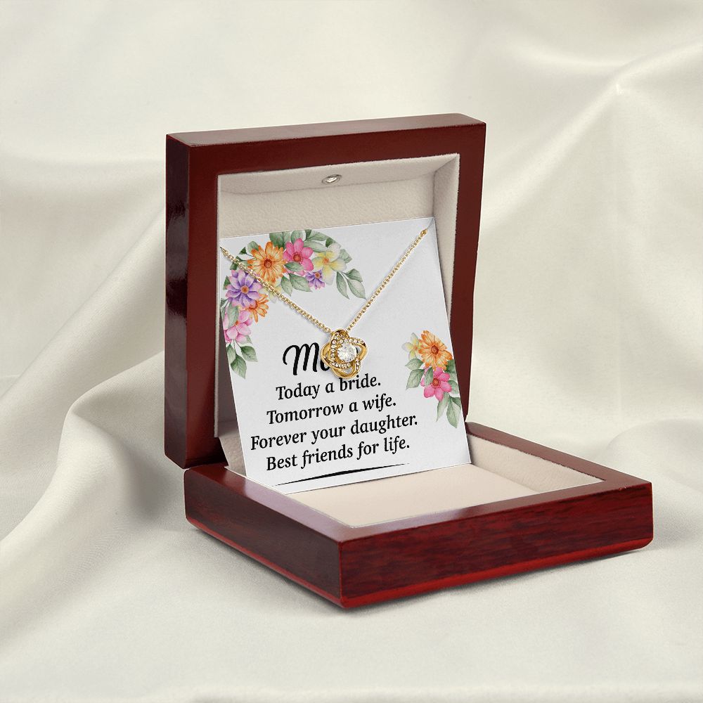 Mom Bestfriend For Life Infinity Knot Necklace-Express Your Love Gifts