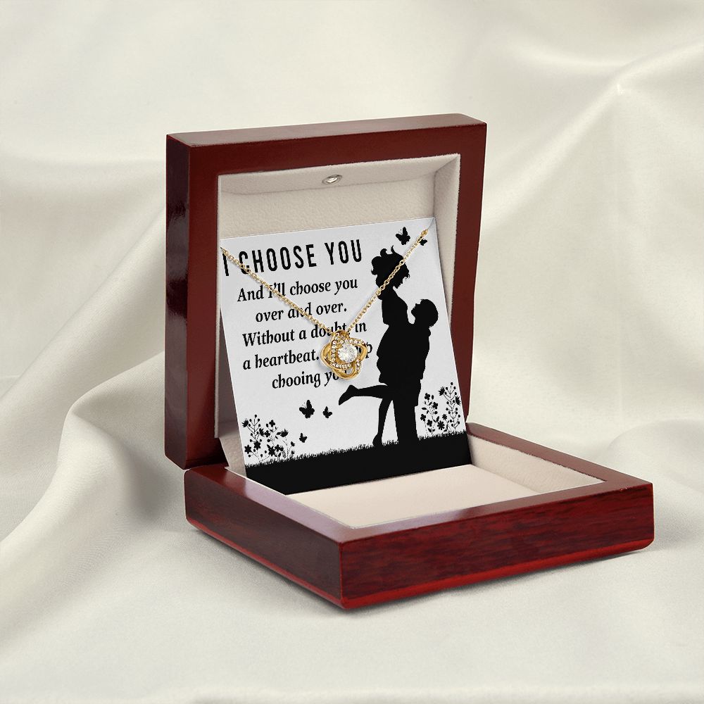 I Choose You Infinity Knot Necklace-Express Your Love Gifts