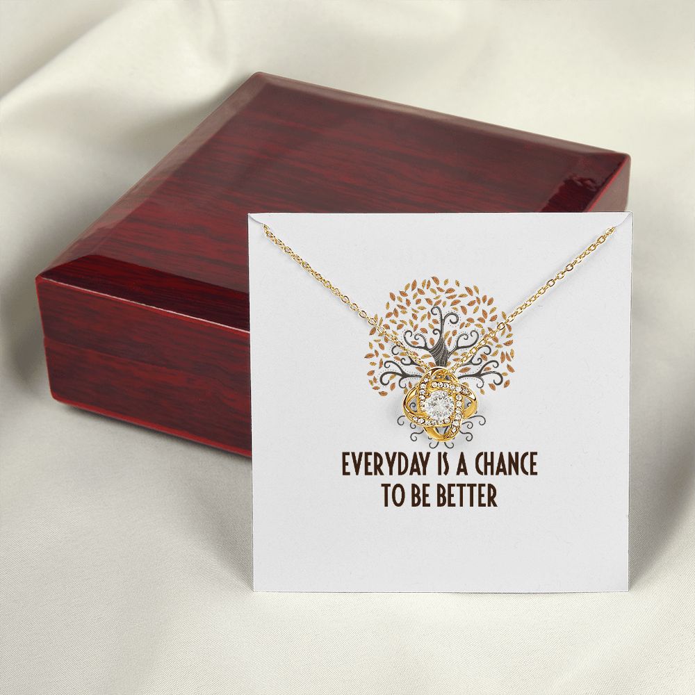 Everyday is a Chance Infinity Knot Necklace-Express Your Love Gifts
