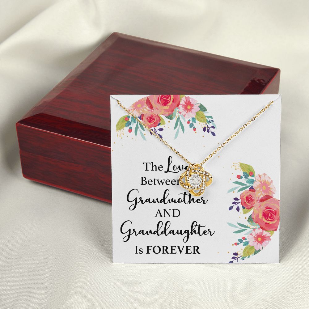 The Love Between a Grandmother and Granddaughter Infinity Knot Necklace-Express Your Love Gifts