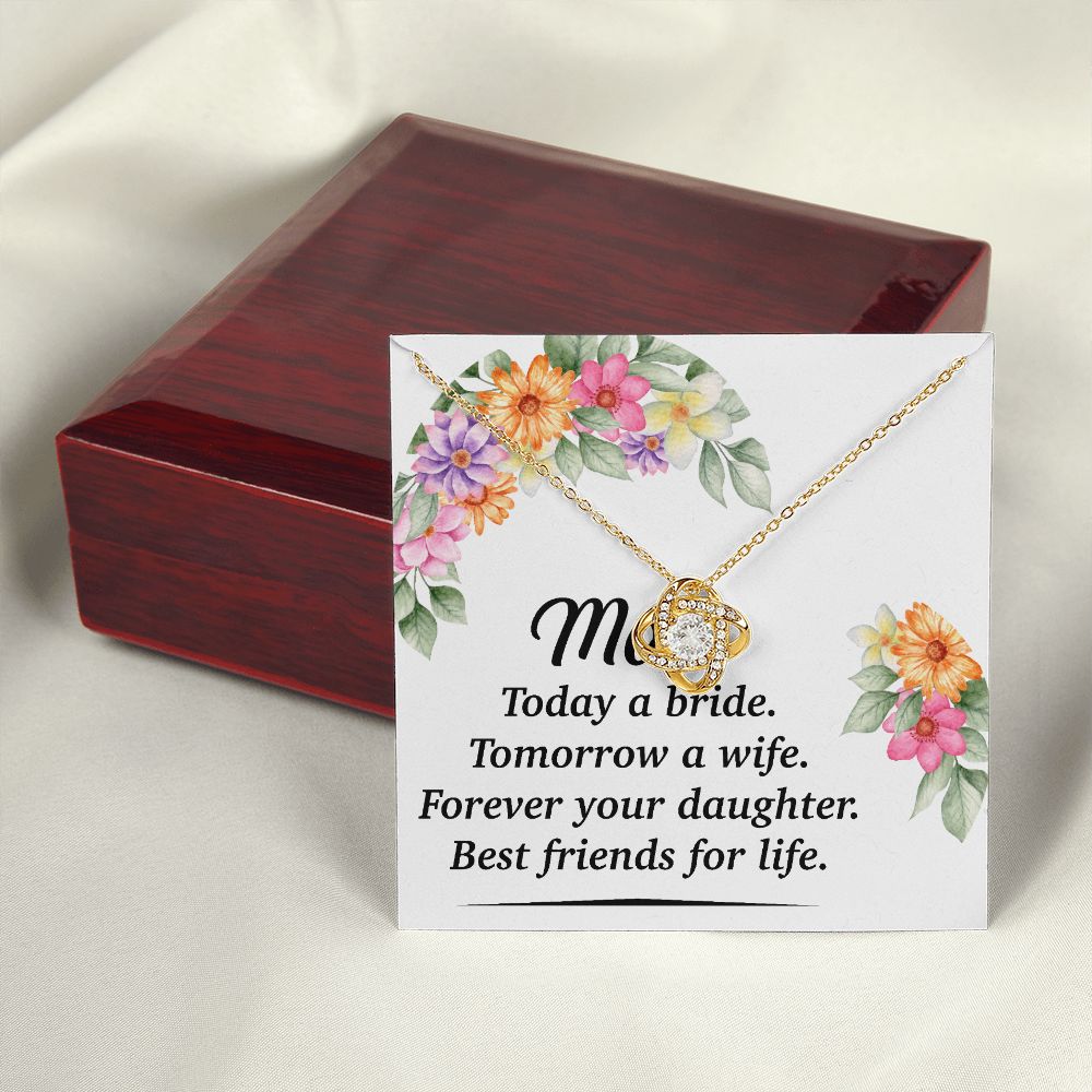 Mom Bestfriend For Life Infinity Knot Necklace-Express Your Love Gifts