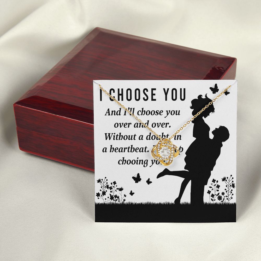 I Choose You Infinity Knot Necklace-Express Your Love Gifts