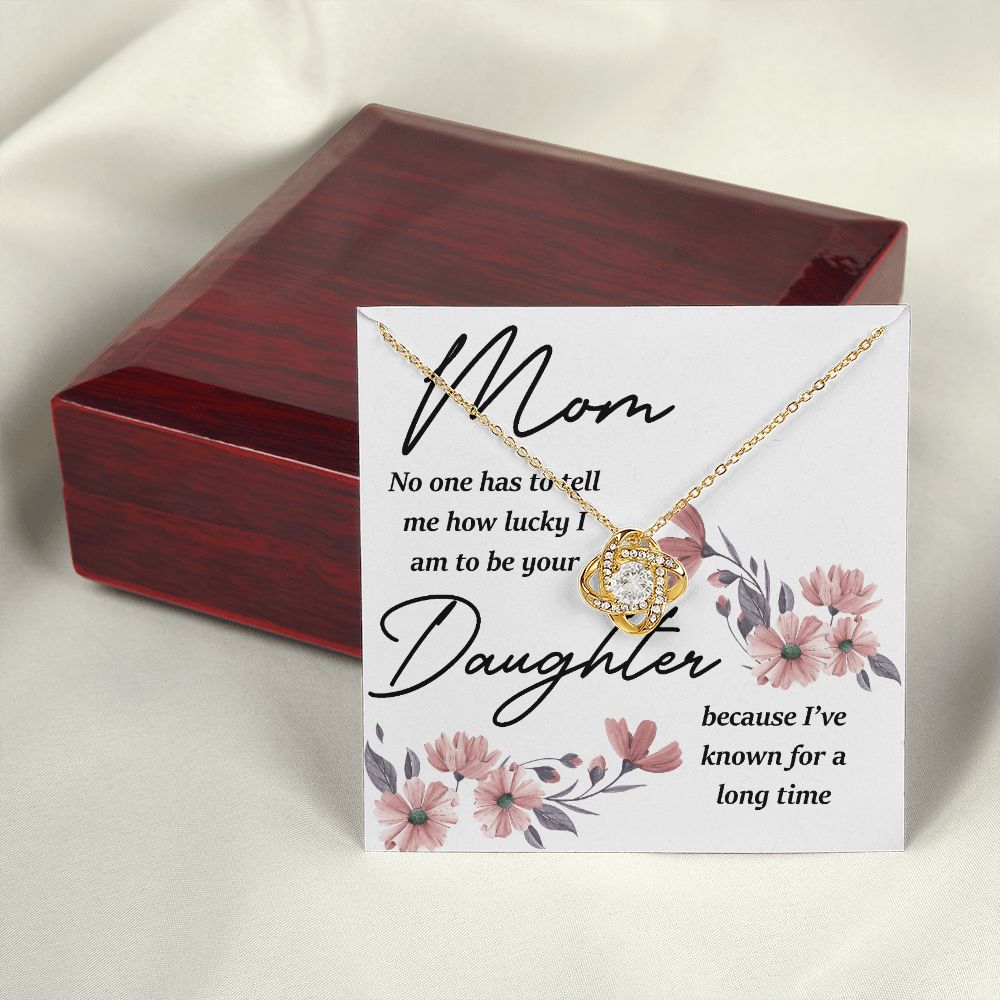 Mom No One Has Tell Me Infinity Knot Necklace-Express Your Love Gifts