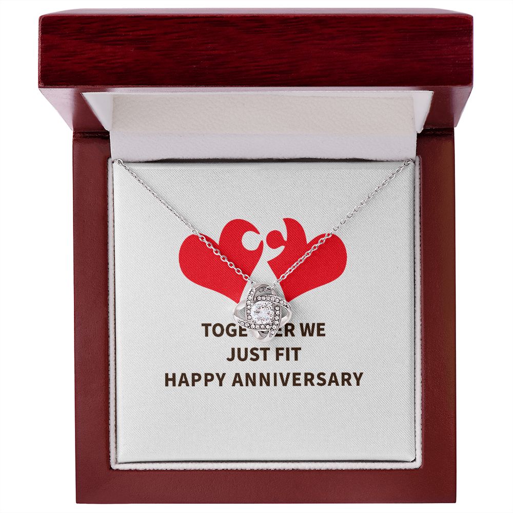 Together We Just Fit Infinity Knot Necklace-Express Your Love Gifts