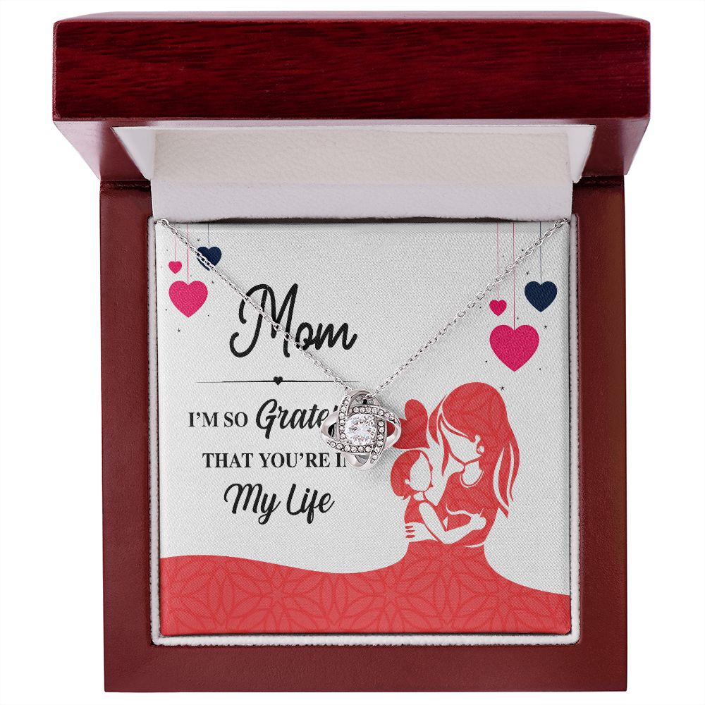 Mom I'm So Grateful Infinity Knot Necklace-Express Your Love Gifts