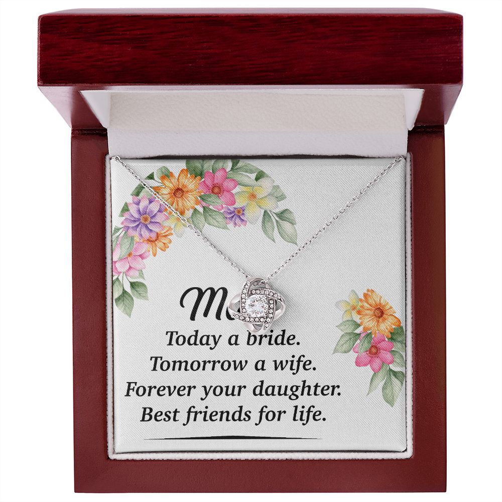 Mom Bestfriend For Life Infinity Knot Necklace-Express Your Love Gifts