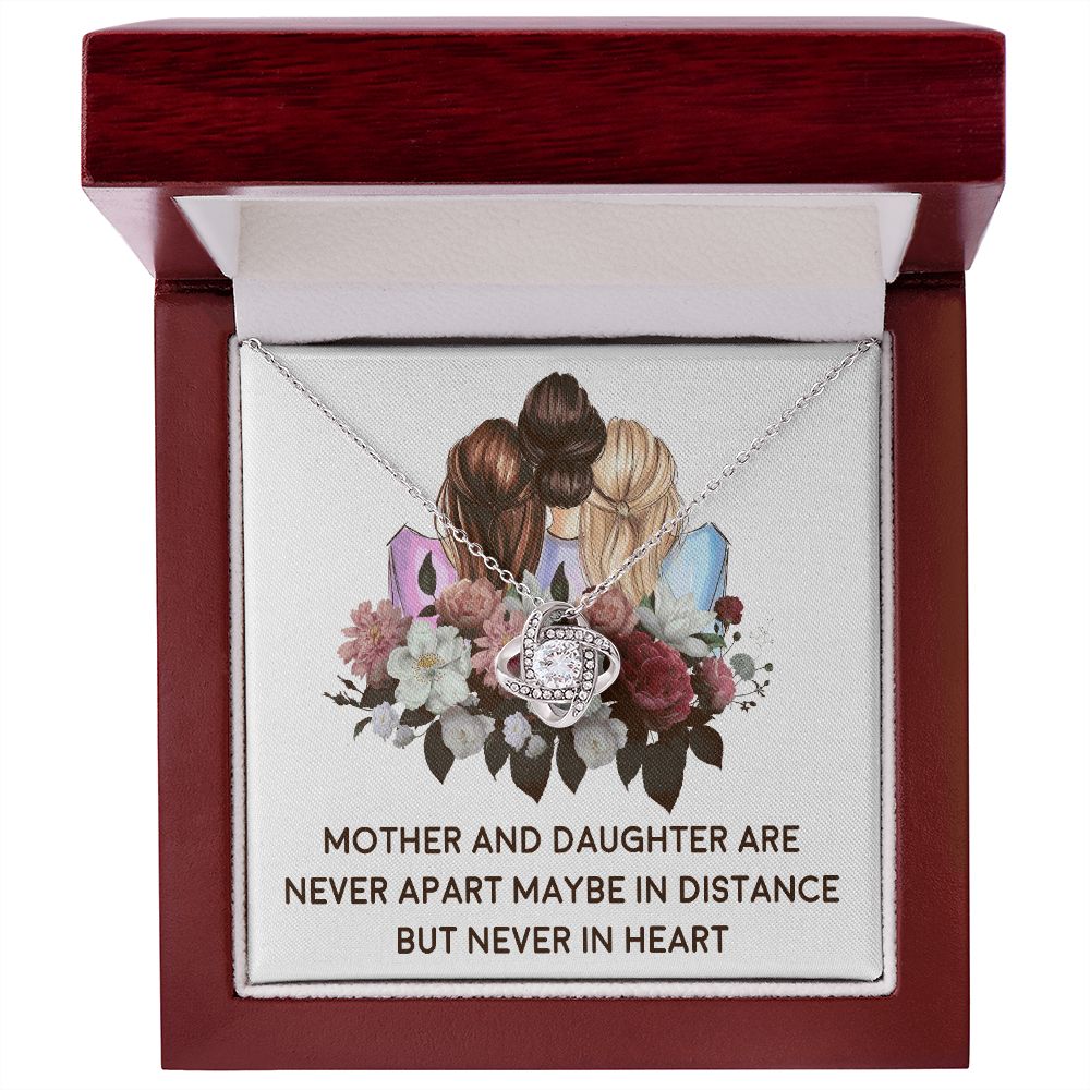 Mother and Daughter Never Apart Infinity Knot Necklace-Express Your Love Gifts