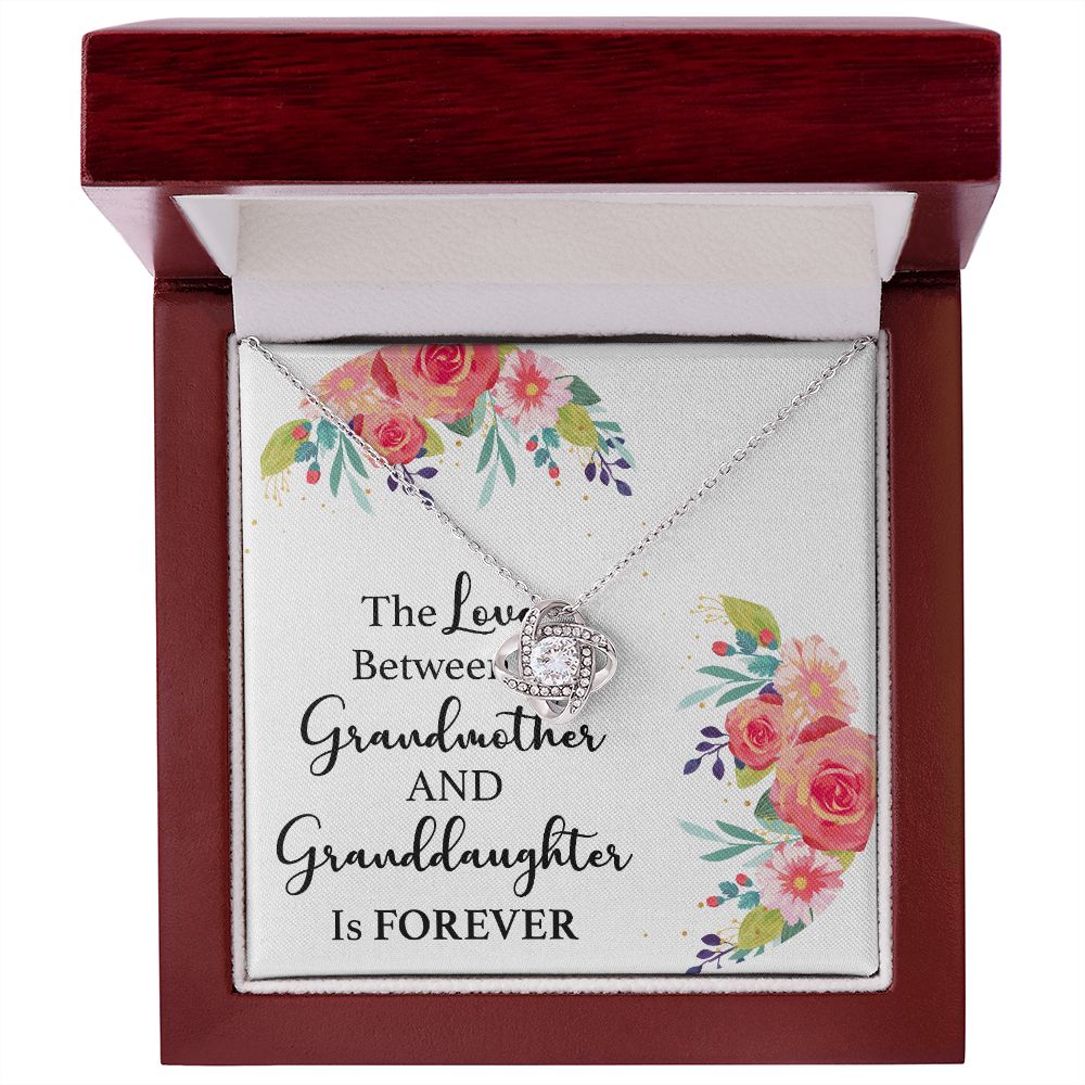 The Love Between a Grandmother and Granddaughter Infinity Knot Necklace-Express Your Love Gifts