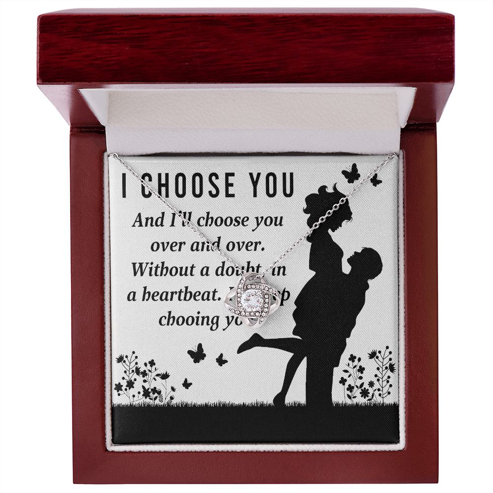 I Choose You Infinity Knot Necklace-Express Your Love Gifts