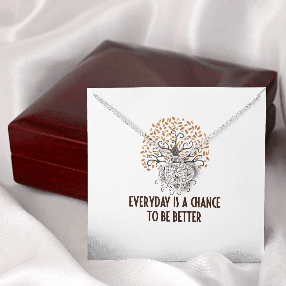 Everyday is a Chance Infinity Knot Necklace-Express Your Love Gifts