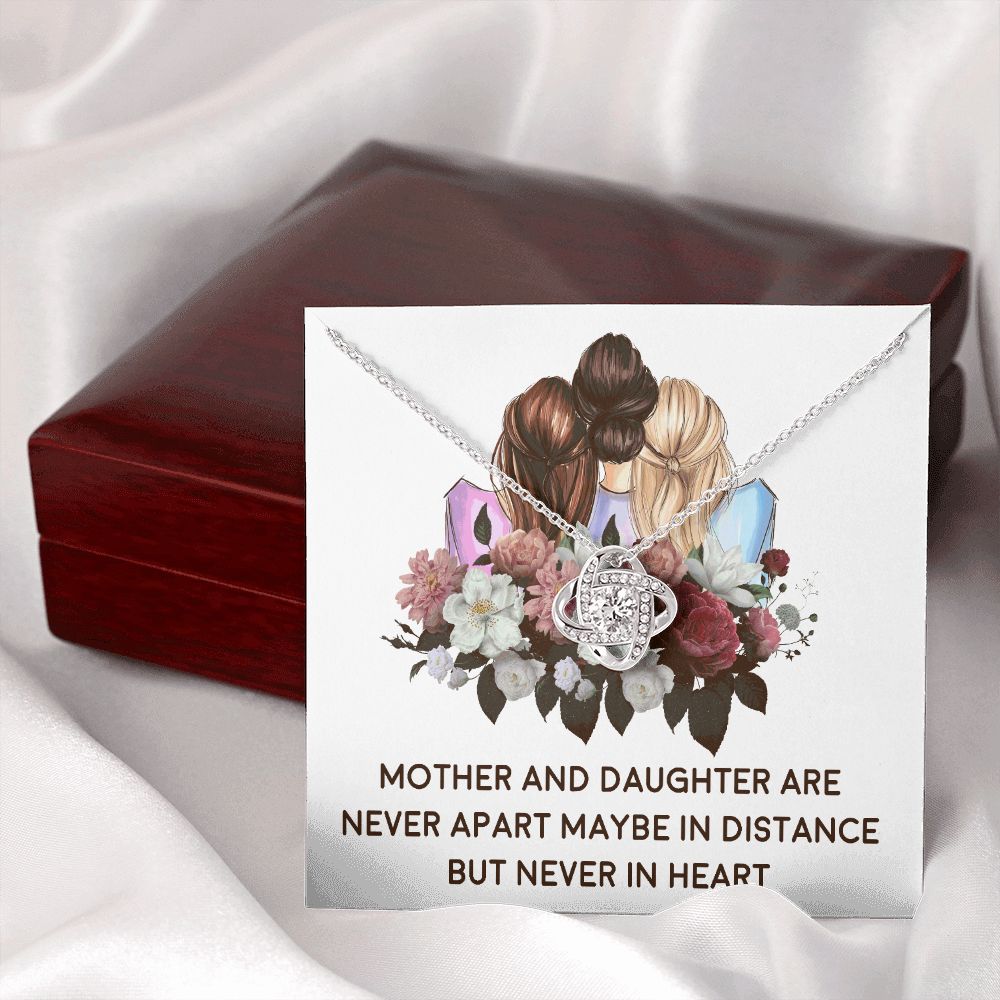 Mother and Daughter Never Apart Infinity Knot Necklace-Express Your Love Gifts