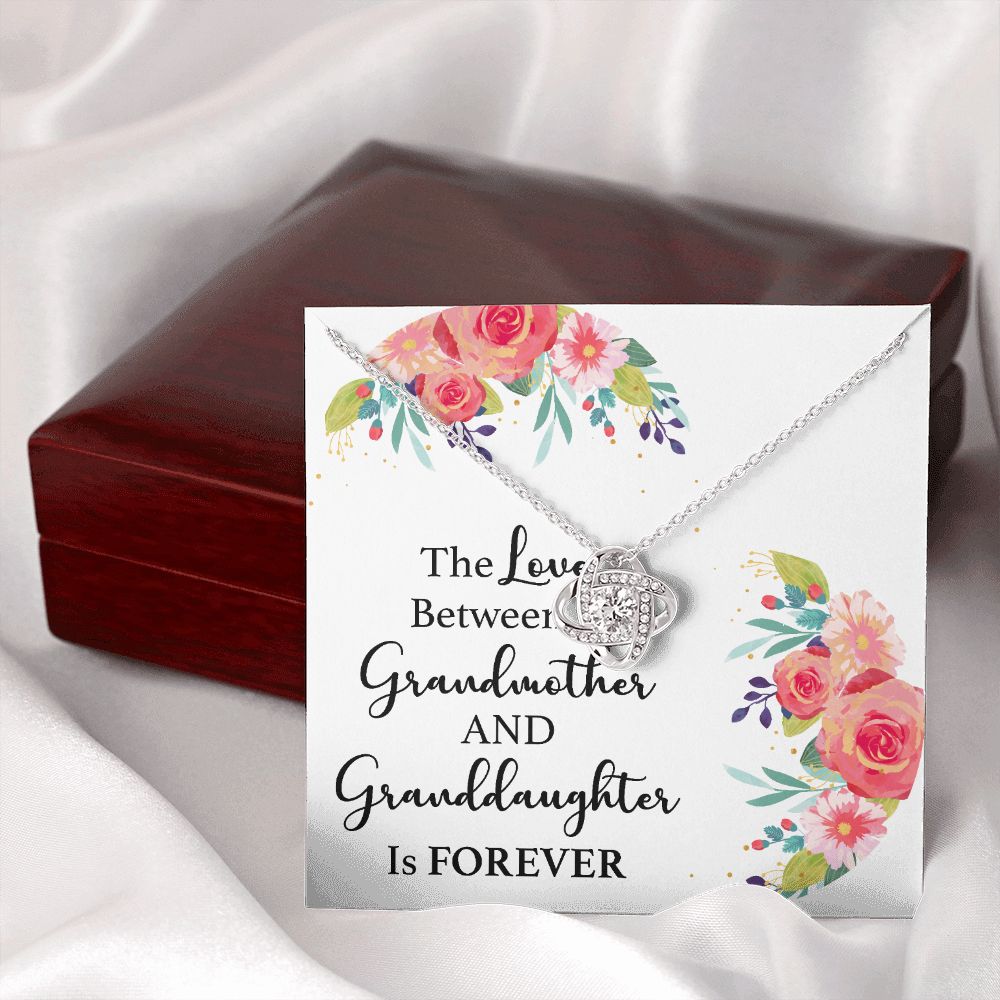The Love Between a Grandmother and Granddaughter Infinity Knot Necklace-Express Your Love Gifts