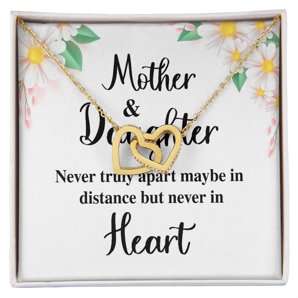 Mother and Daughter Never Truly Apart Inseparable Necklace-Express Your Love Gifts