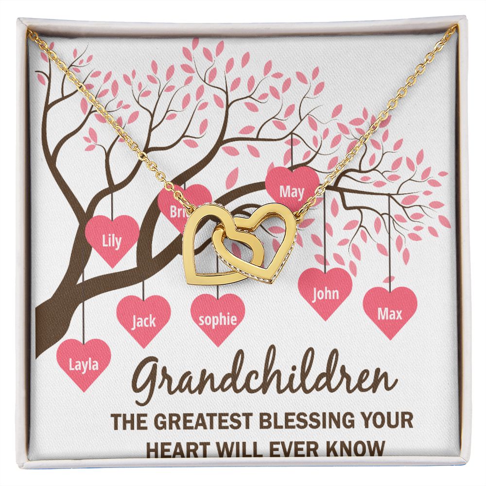 Grandchildren the Greatest Blessing Inseparable Necklace-Express Your Love Gifts