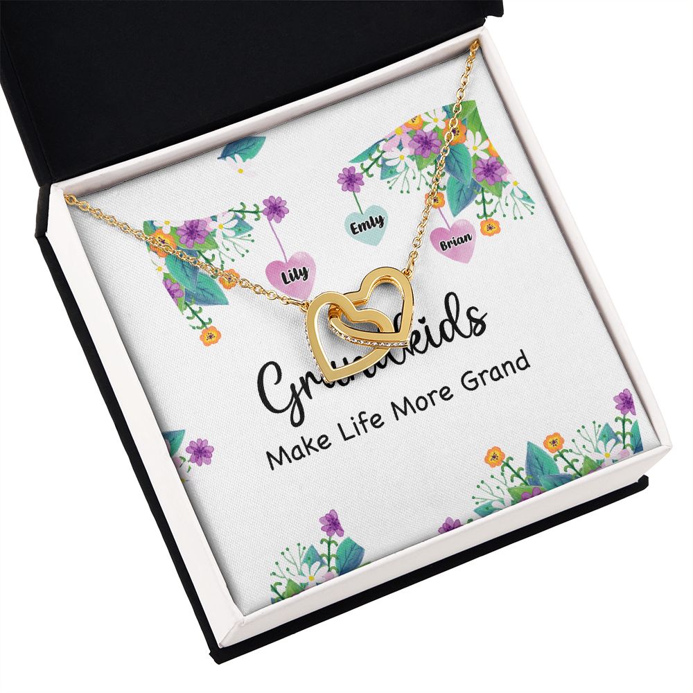 Grandkids Make Life More Grand Inseparable Necklace-Express Your Love Gifts