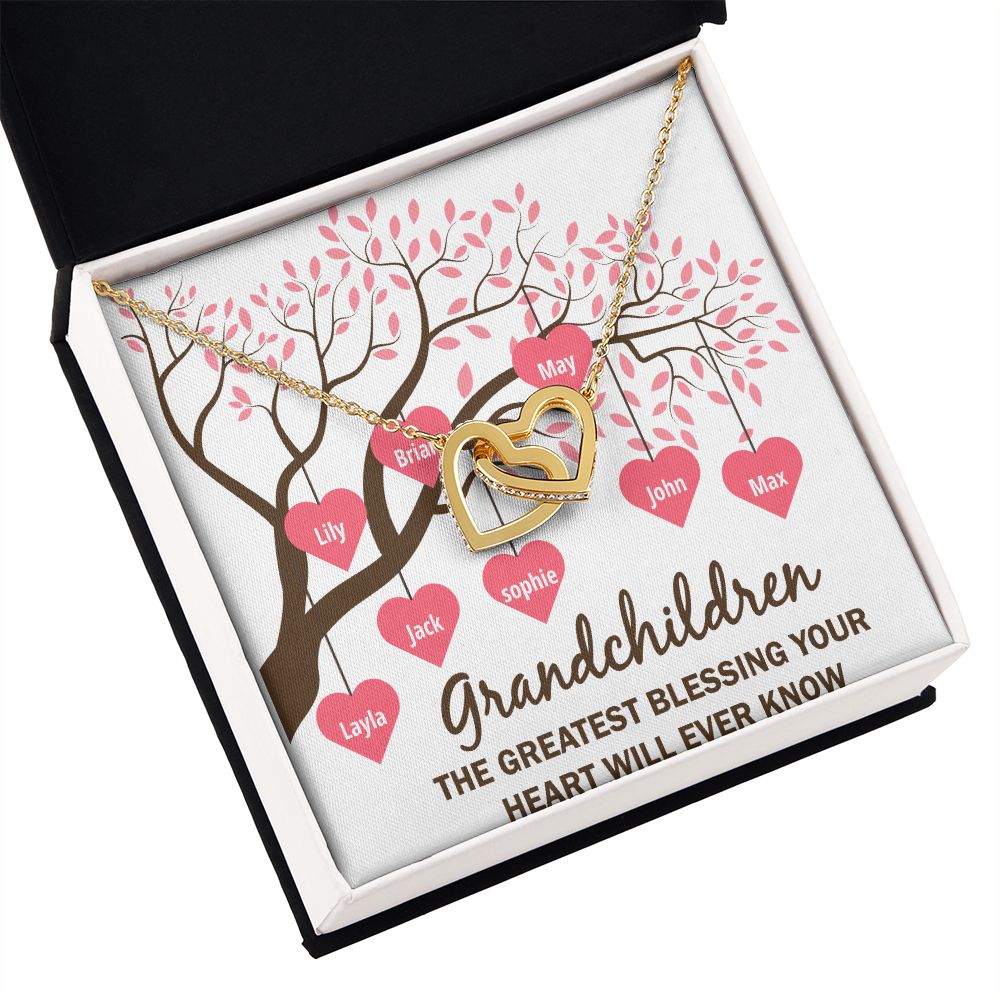 Grandchildren the Greatest Blessing Inseparable Necklace-Express Your Love Gifts