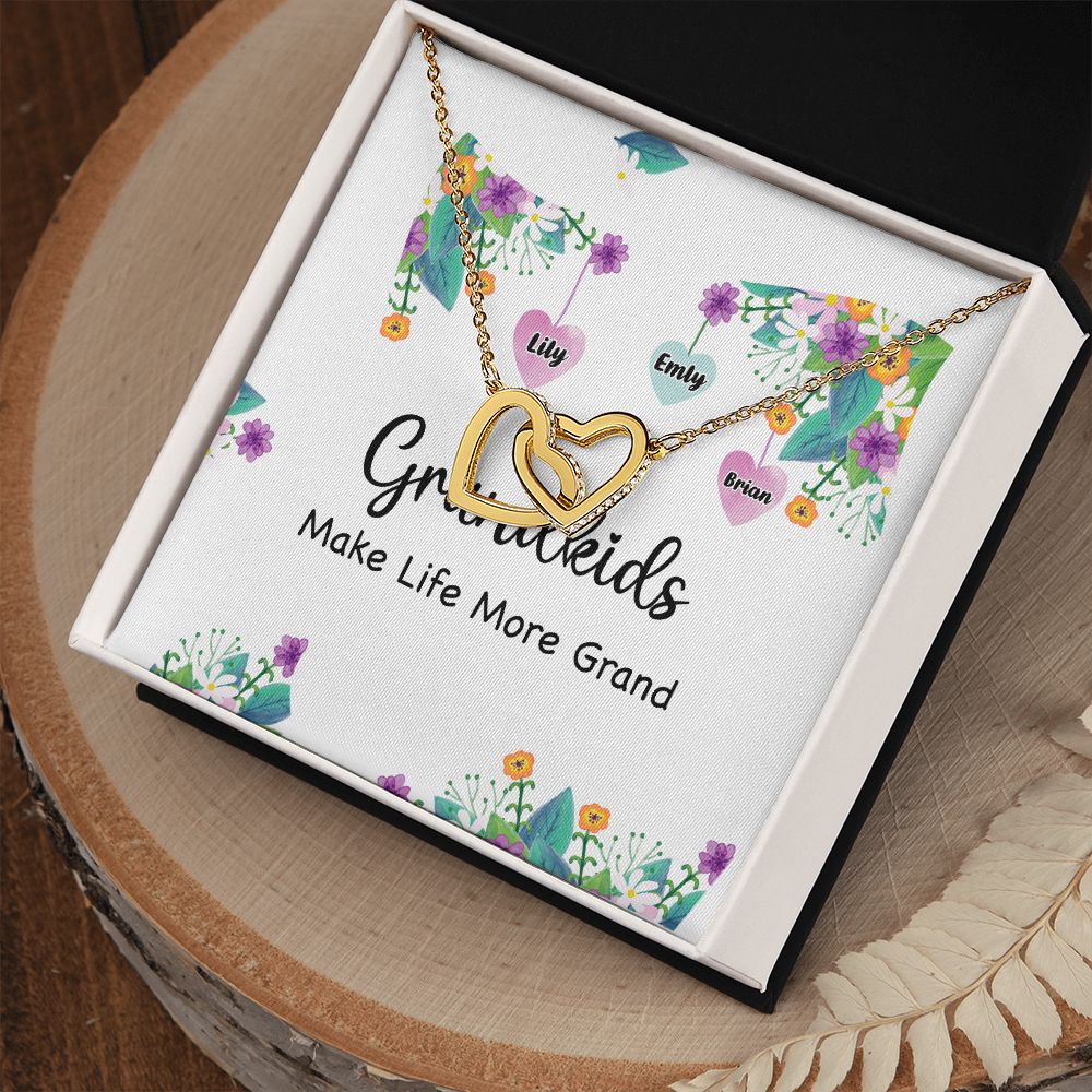 Grandkids Make Life More Grand Inseparable Necklace-Express Your Love Gifts