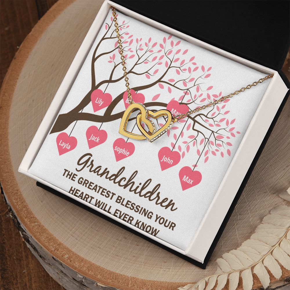 Grandchildren the Greatest Blessing Inseparable Necklace-Express Your Love Gifts