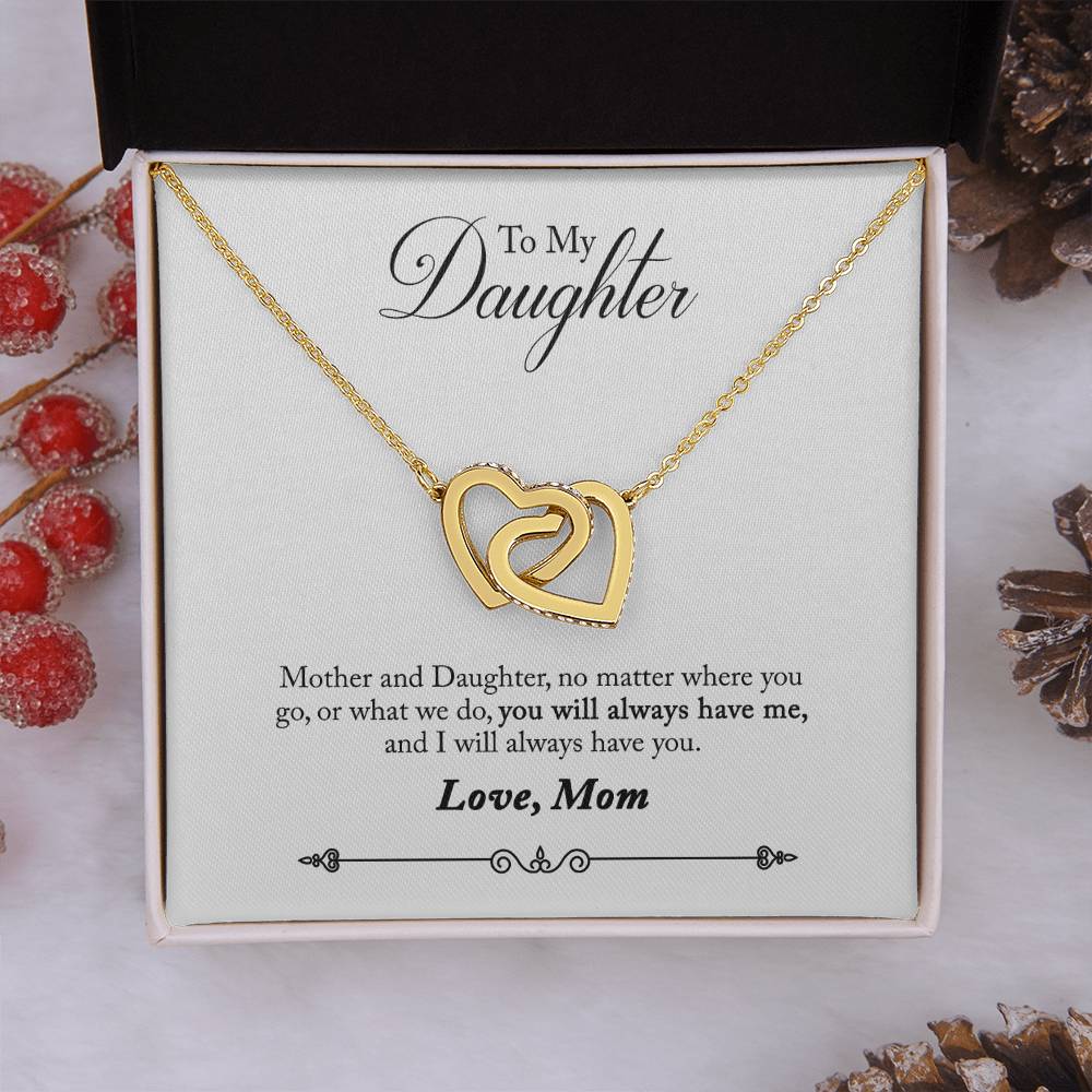 To My Daughter From Mom You Will Always Have Me Inseparable Necklace-Express Your Love Gifts