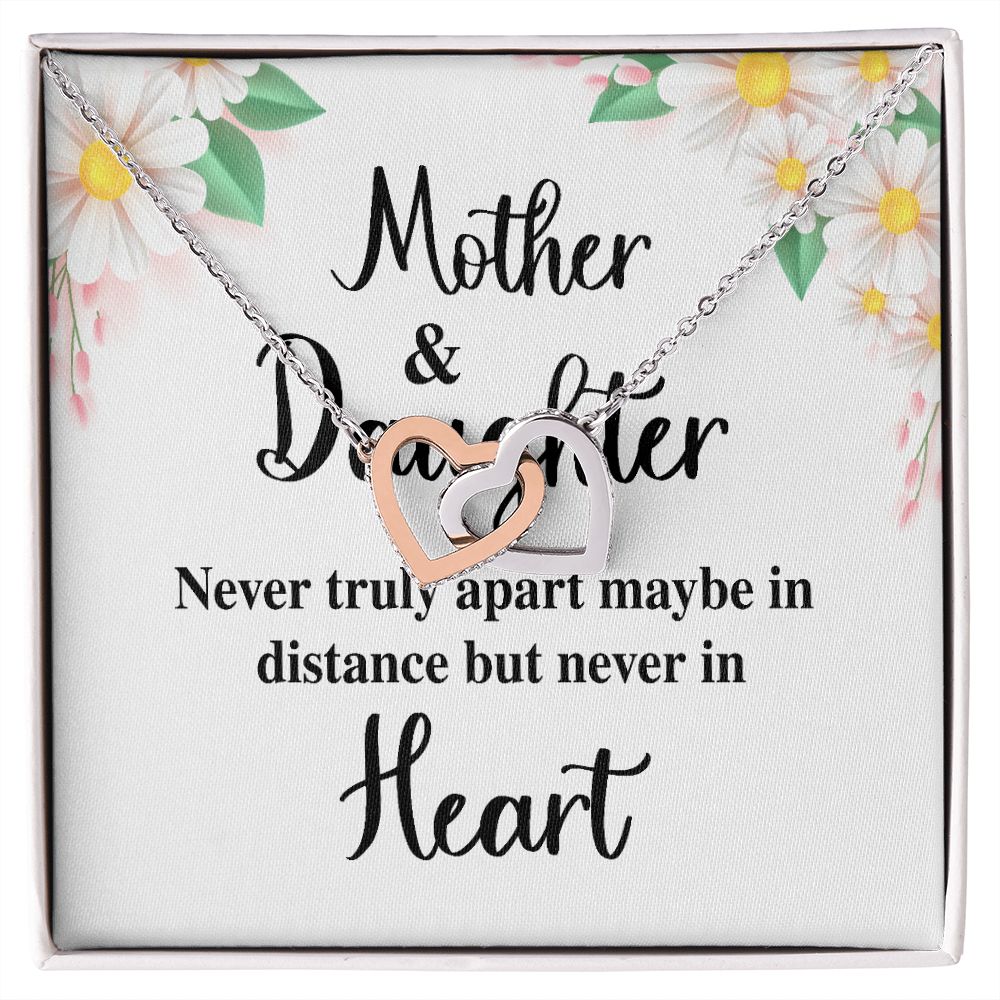 Mother and Daughter Never Truly Apart Inseparable Necklace-Express Your Love Gifts