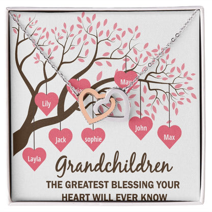 Grandchildren the Greatest Blessing Inseparable Necklace-Express Your Love Gifts