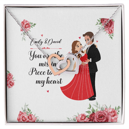 You Are The Missing Piece to My Heart Inseparable Necklace-Express Your Love Gifts
