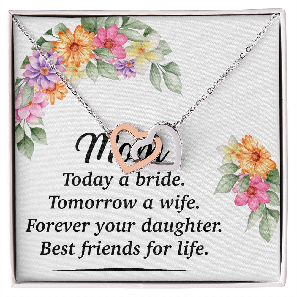 Mom Bestfriend For Life Inseparable Necklace-Express Your Love Gifts