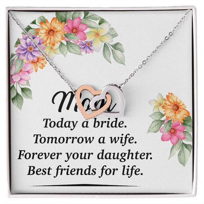 Mom Bestfriend For Life Inseparable Necklace-Express Your Love Gifts