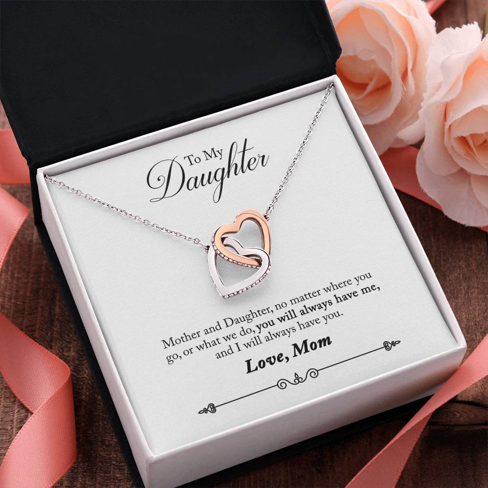 To My Daughter From Mom You Will Always Have Me Inseparable Necklace-Express Your Love Gifts