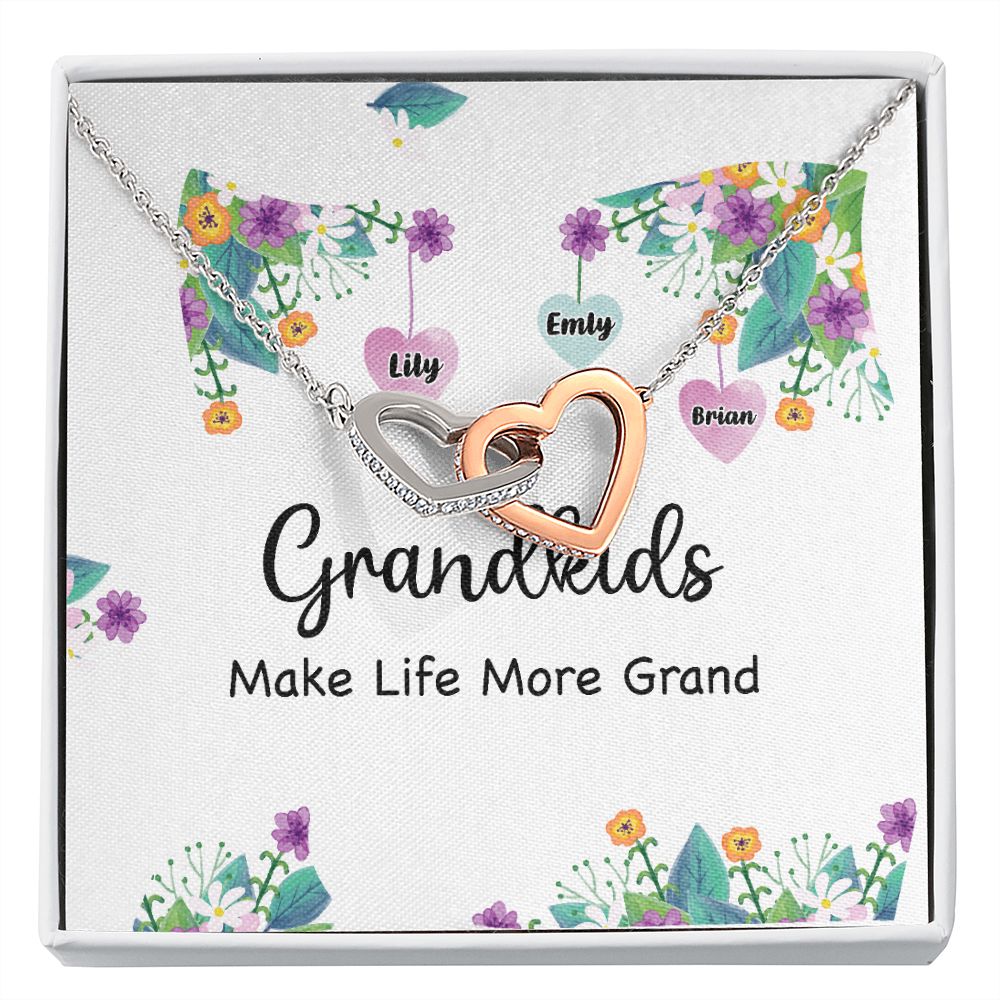 Grandkids Make Life More Grand Inseparable Necklace-Express Your Love Gifts