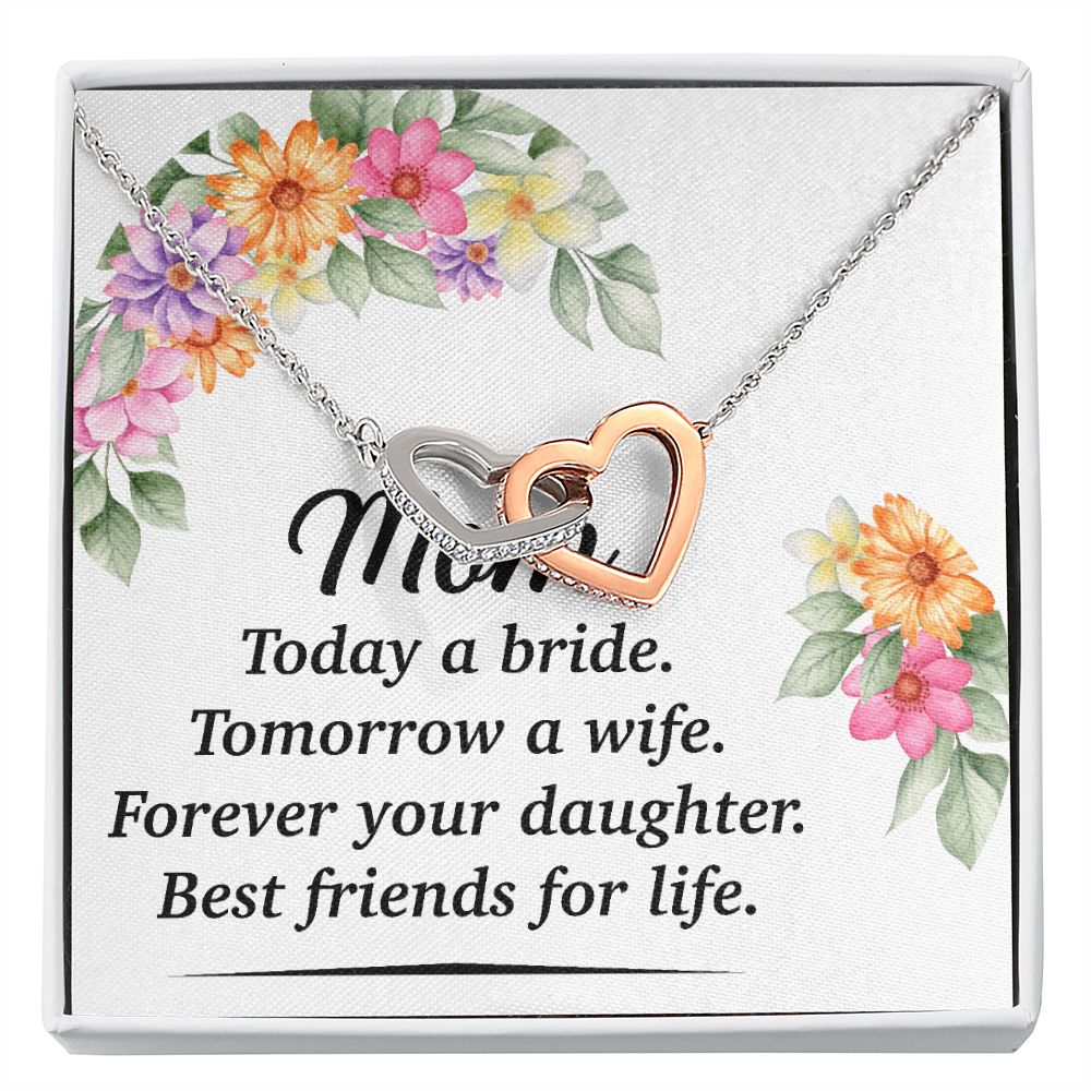 Mom Bestfriend For Life Inseparable Necklace-Express Your Love Gifts