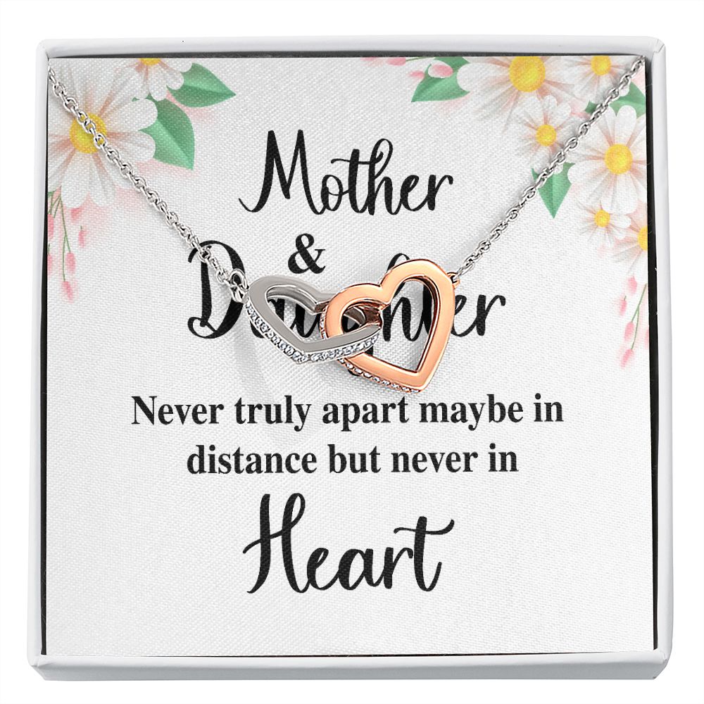 Mother and Daughter Never Truly Apart Inseparable Necklace-Express Your Love Gifts