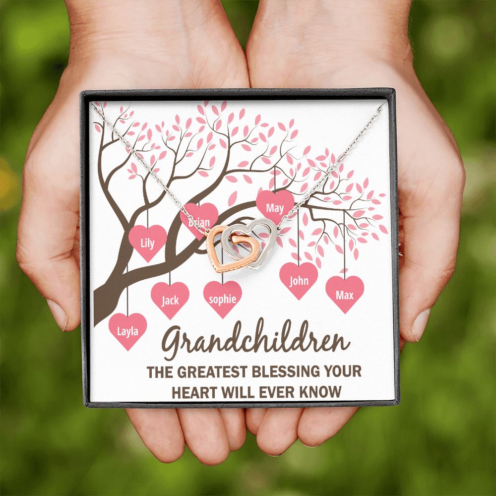 Grandchildren the Greatest Blessing Inseparable Necklace-Express Your Love Gifts