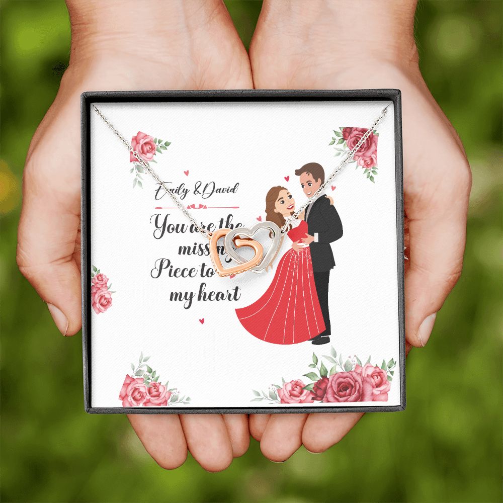 You Are The Missing Piece to My Heart Inseparable Necklace-Express Your Love Gifts