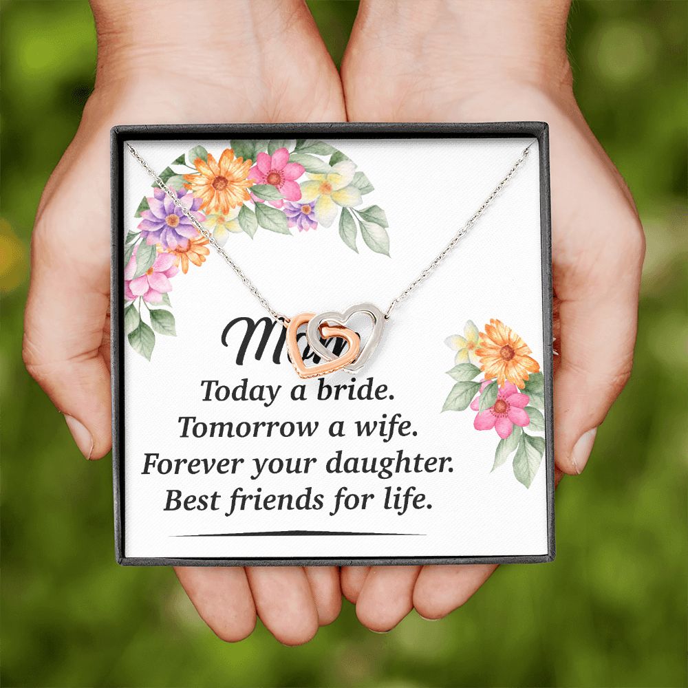 Mom Bestfriend For Life Inseparable Necklace-Express Your Love Gifts