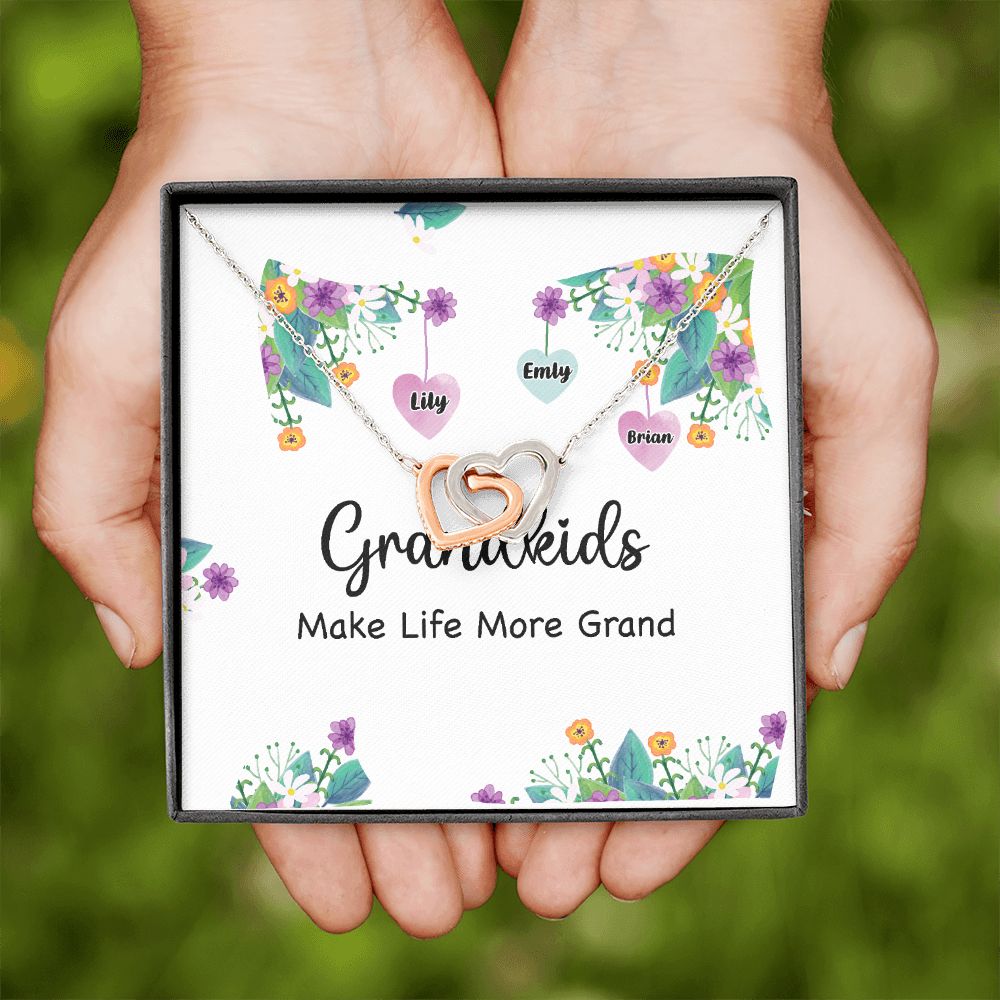 Grandkids Make Life More Grand Inseparable Necklace-Express Your Love Gifts