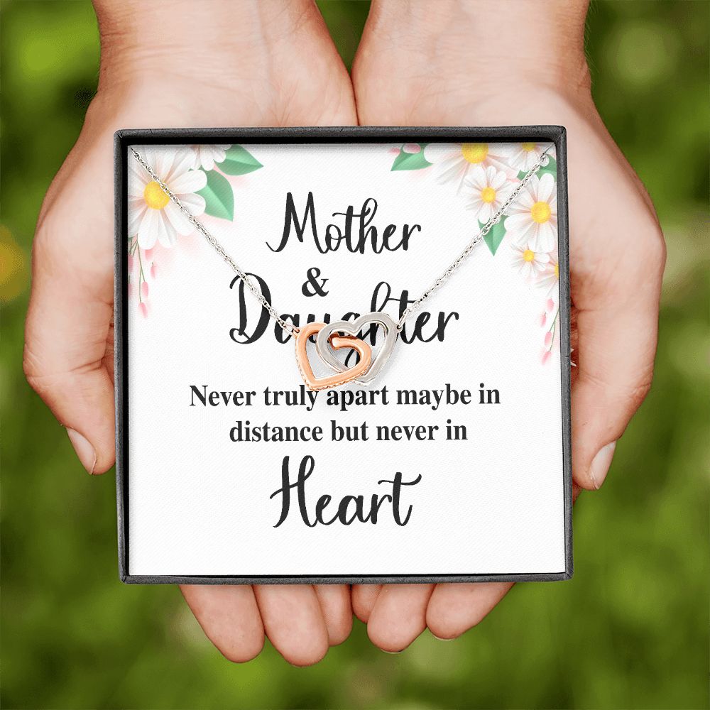 Mother and Daughter Never Truly Apart Inseparable Necklace-Express Your Love Gifts