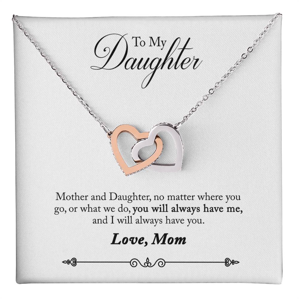 To My Daughter From Mom You Will Always Have Me Inseparable Necklace-Express Your Love Gifts