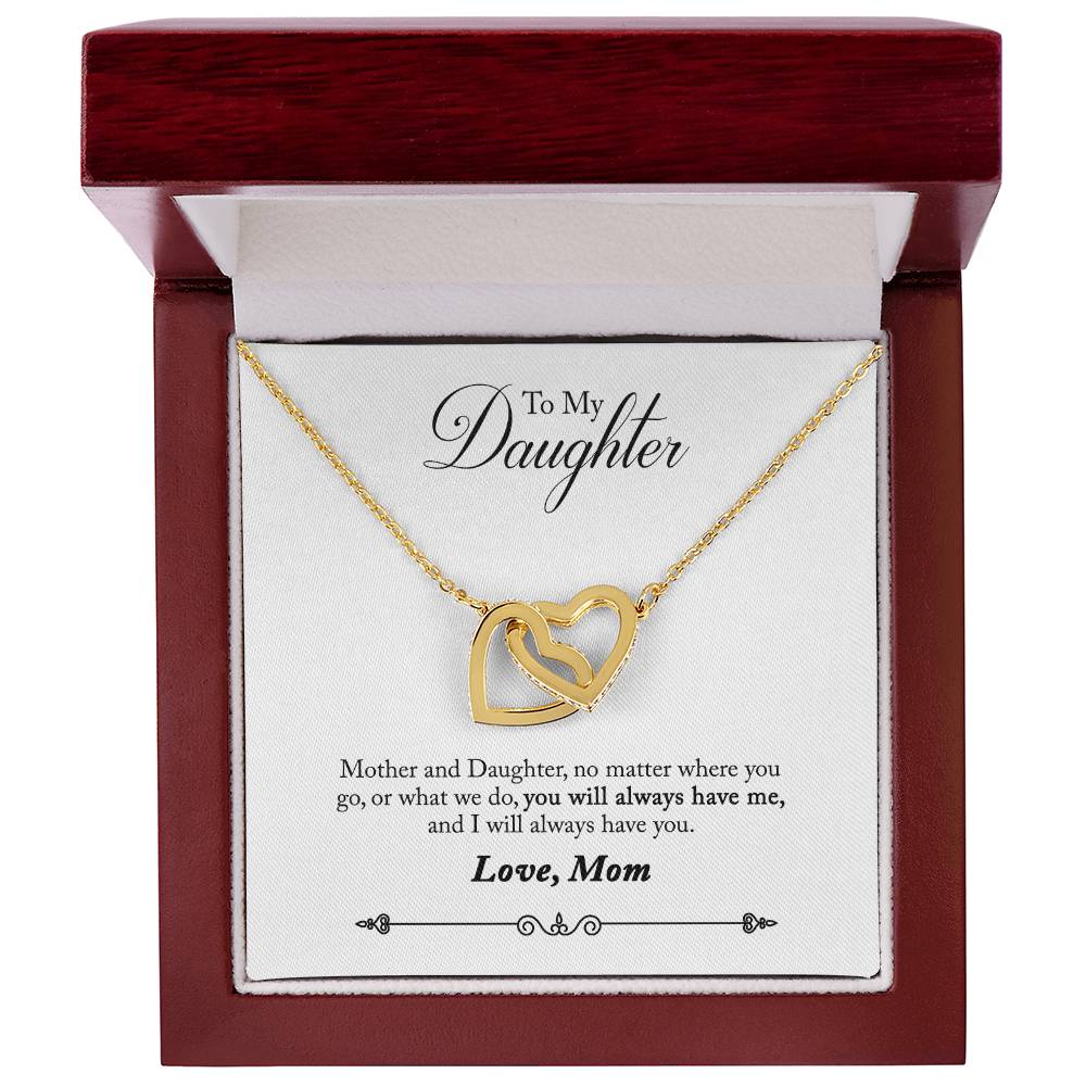 To My Daughter From Mom You Will Always Have Me Inseparable Necklace-Express Your Love Gifts