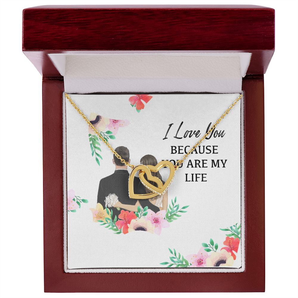 I Love You Because You Are My Life Inseparable Necklace-Express Your Love Gifts