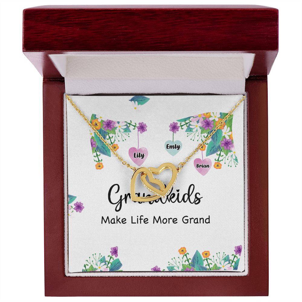 Grandkids Make Life More Grand Inseparable Necklace-Express Your Love Gifts