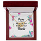 Mom We Love You With All Our Hearts Inseparable Necklace-Express Your Love Gifts