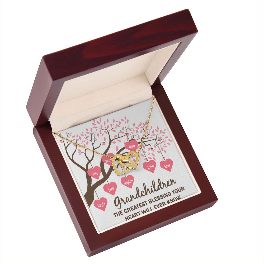Grandchildren the Greatest Blessing Inseparable Necklace-Express Your Love Gifts