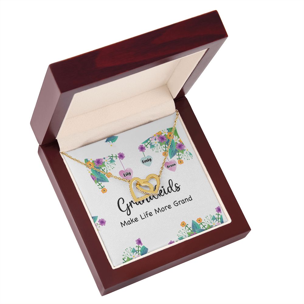 Grandkids Make Life More Grand Inseparable Necklace-Express Your Love Gifts